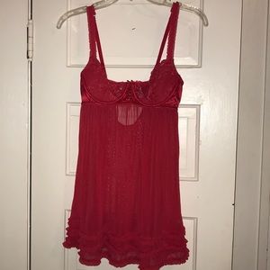 Pink bra frame slip.